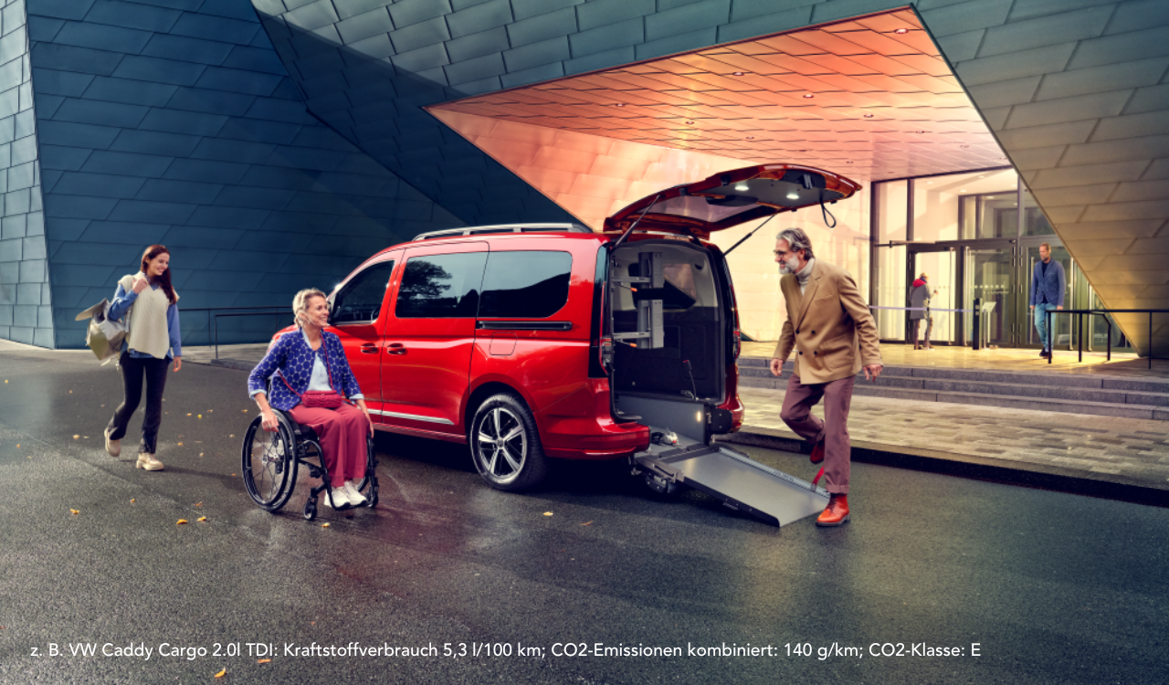 z. B. VW Caddy Cargo 2.0l TDI Kraftstoffverbrauch 53 l100 km CO2 Emissionen kombiniert 140 gkm CO2 Klasse E