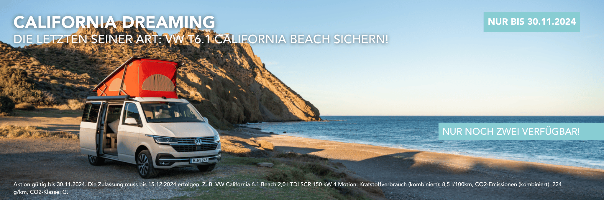 Slider VW T6.1 California Beach