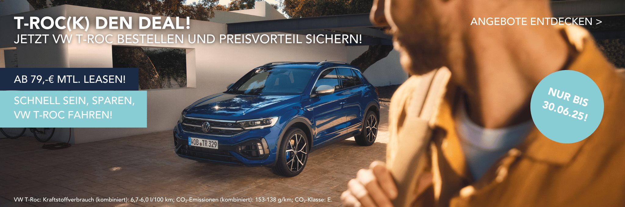 Slider T-Roc Bestellaktion