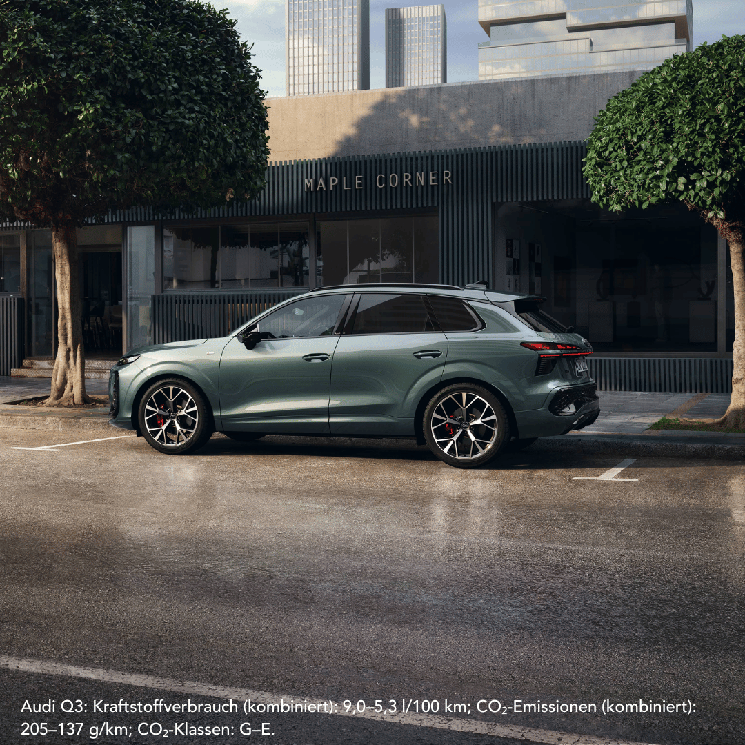 Audi Q3 in salbeigrün