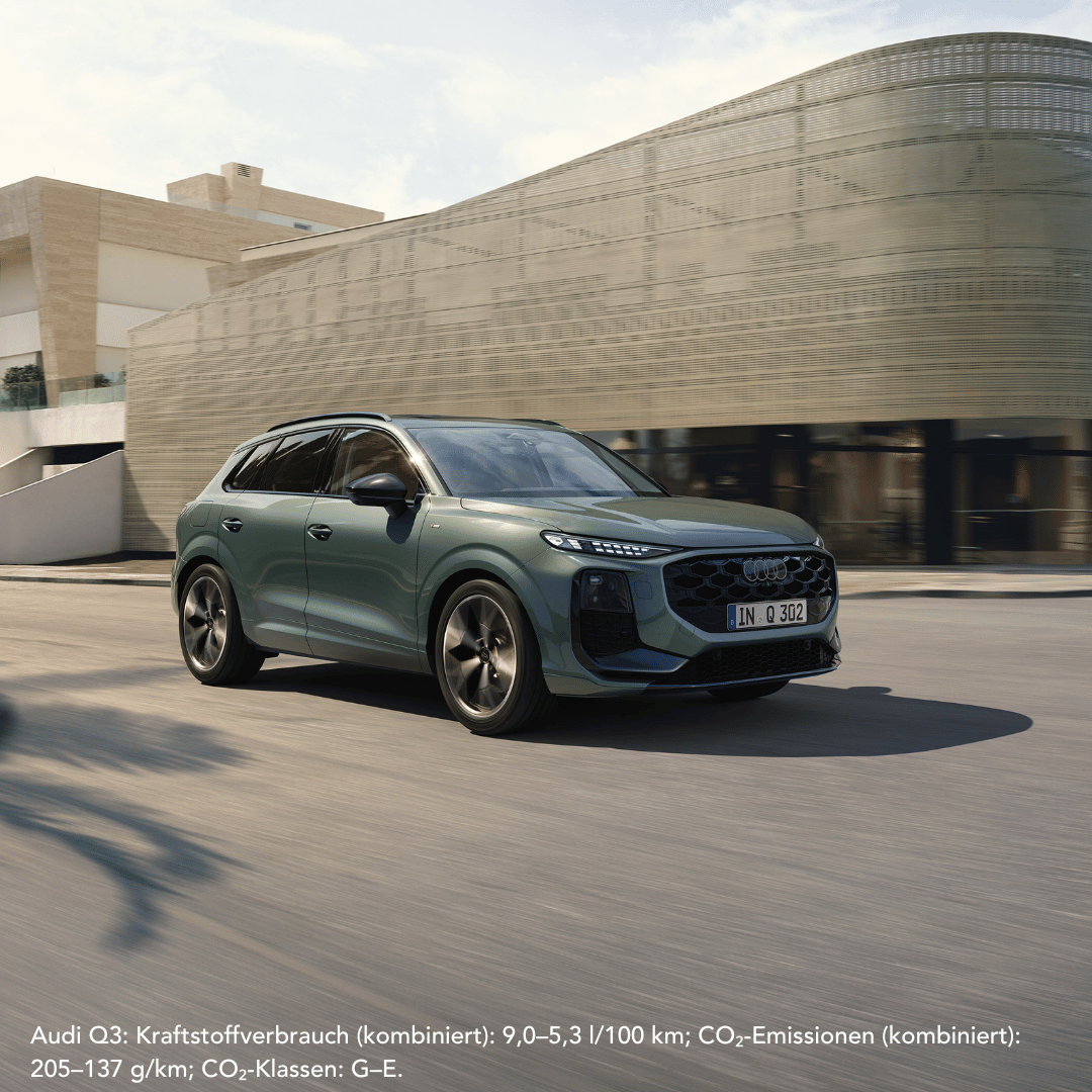 Audi Q3 in salbeigrün