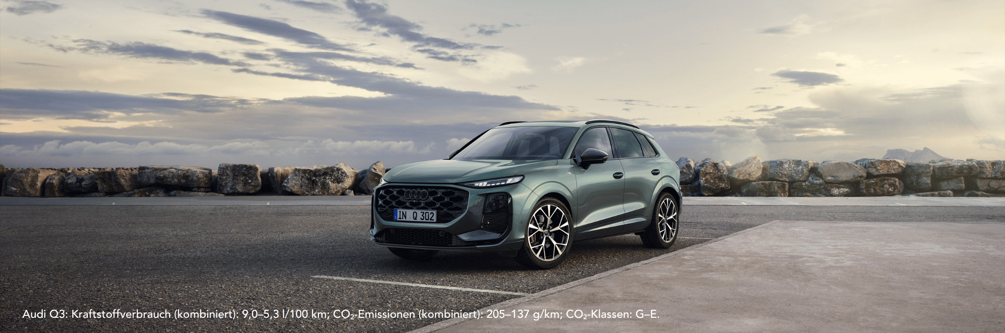 Audi Q3 in salbeigrün