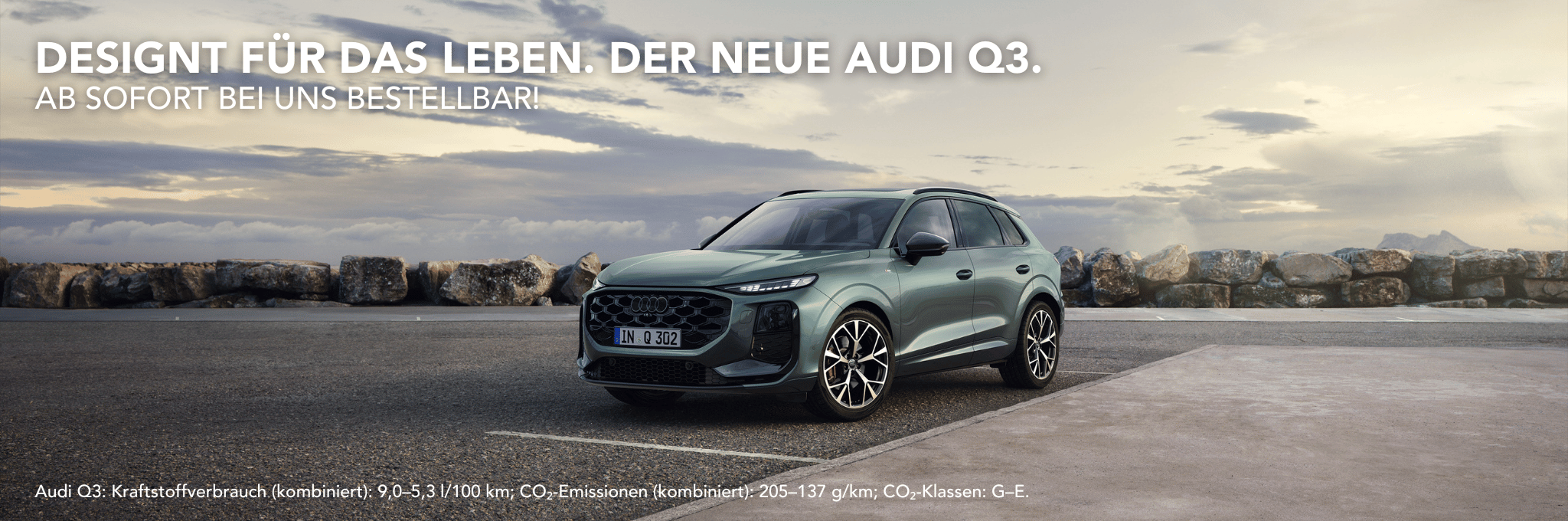 Audi Q3 in salbeigrün