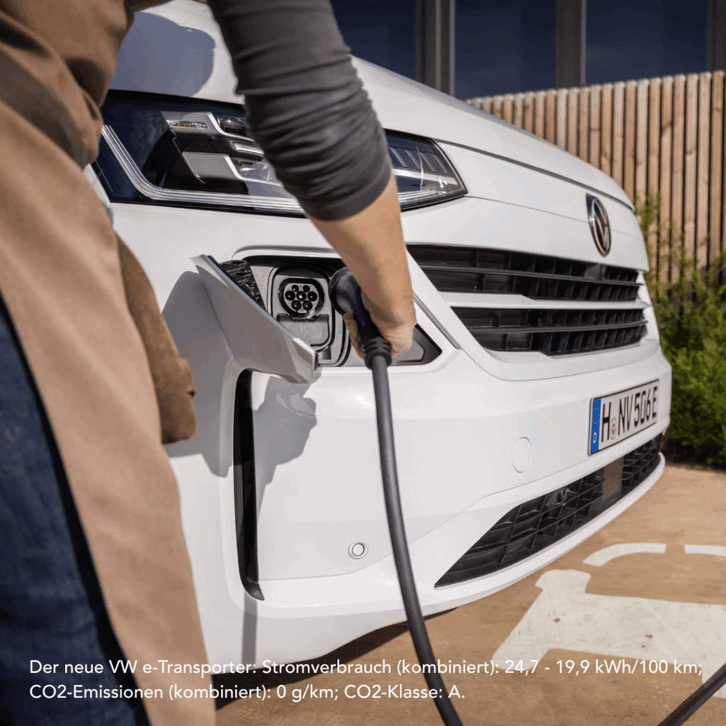Ladebuchse mit Stecker VW e-transporter
