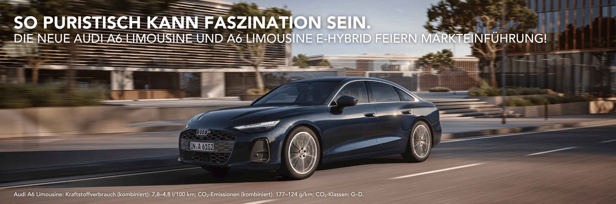 Audi A6 Limousine fahrend