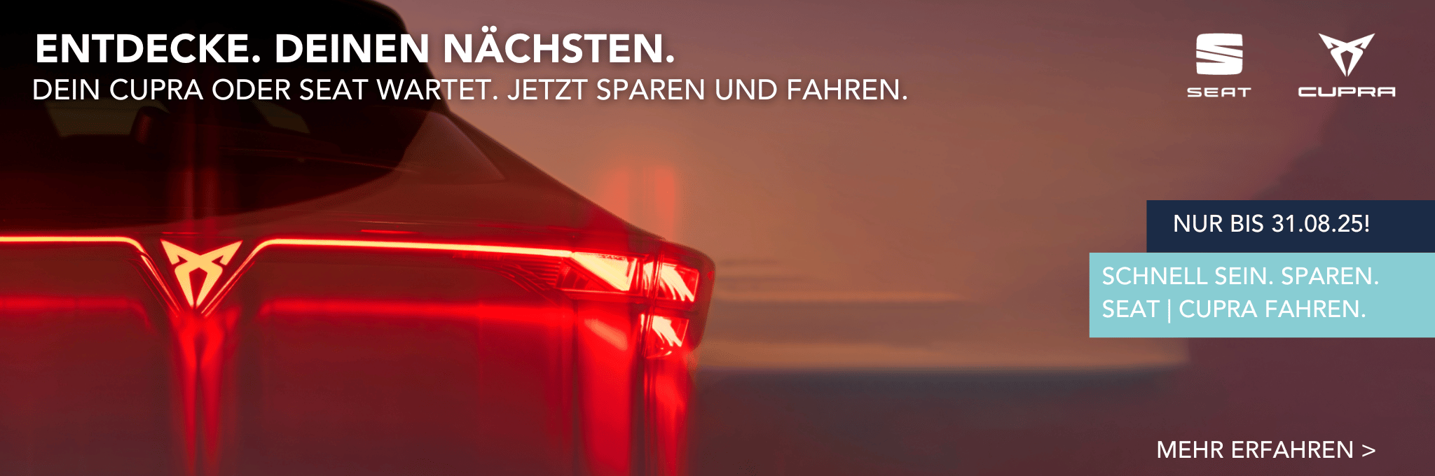 Cupra Heck mit beleuchtetem Logo