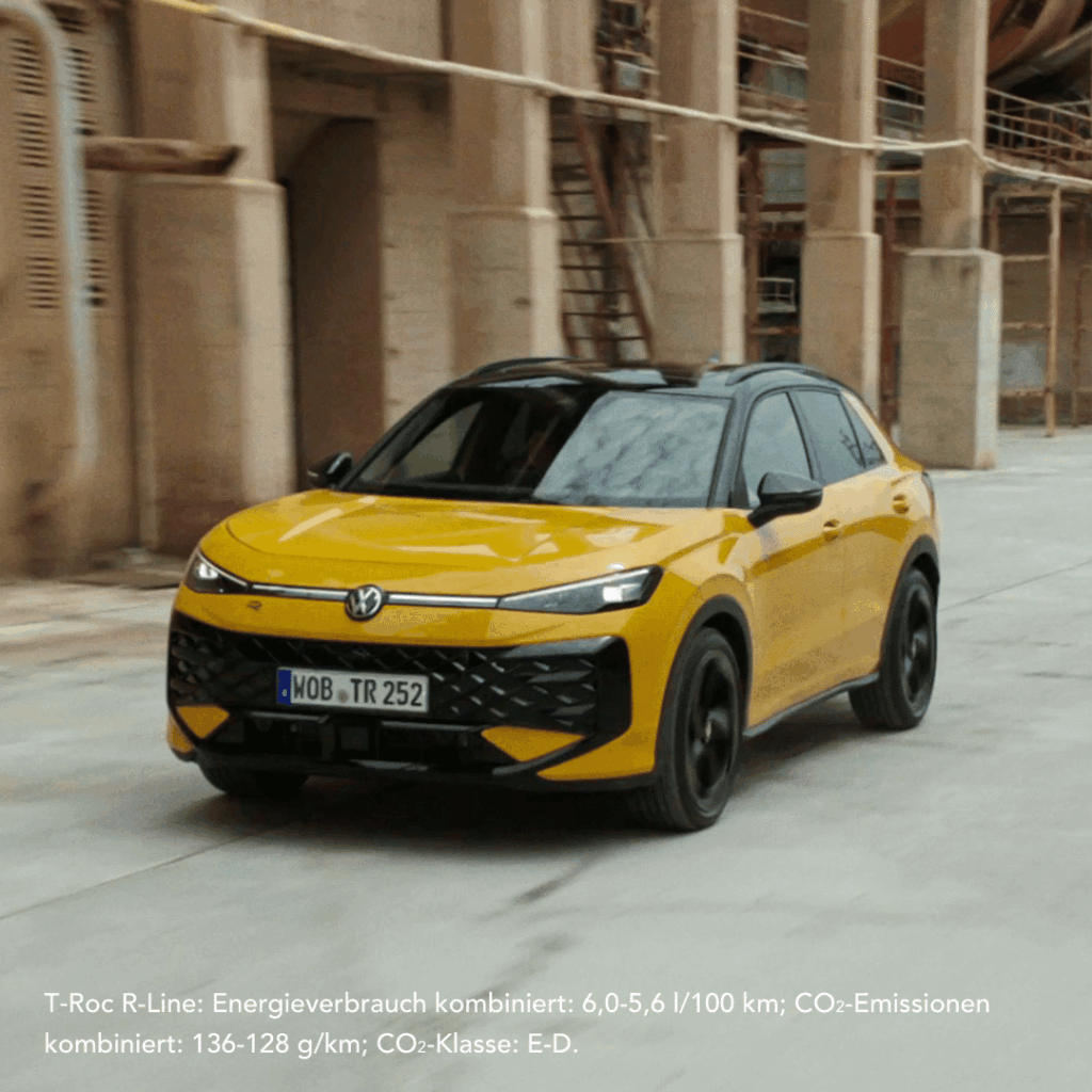 Der neue VW T-Roc gelb