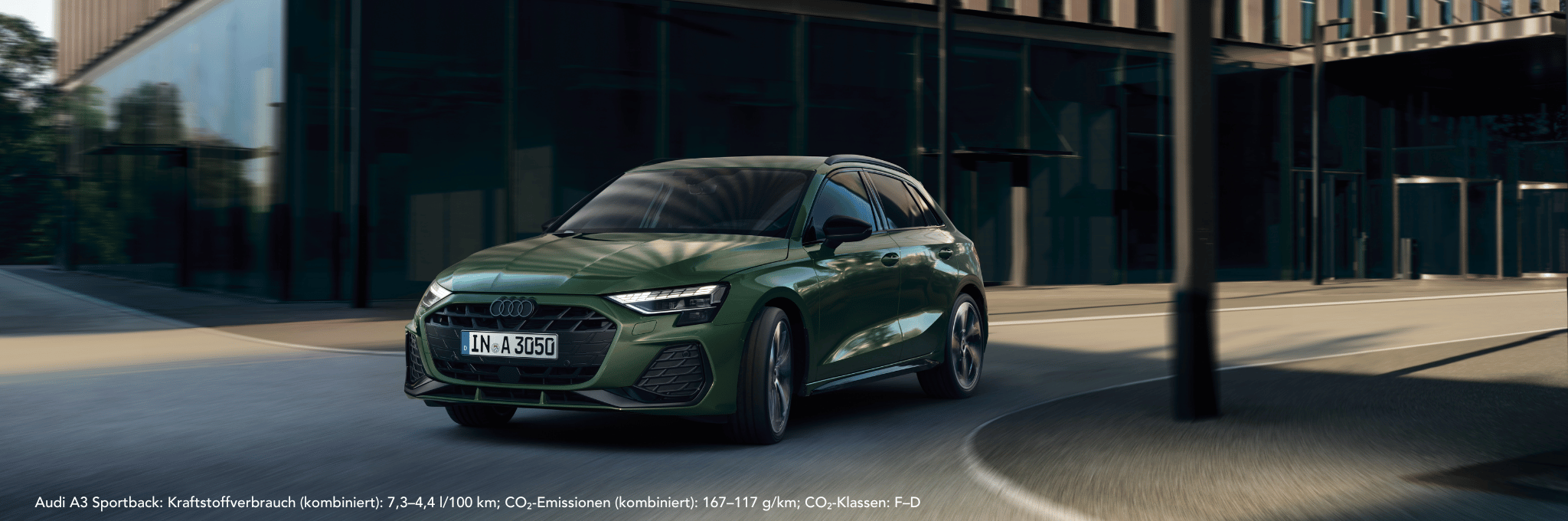 Audi A3 Sportback fahrend