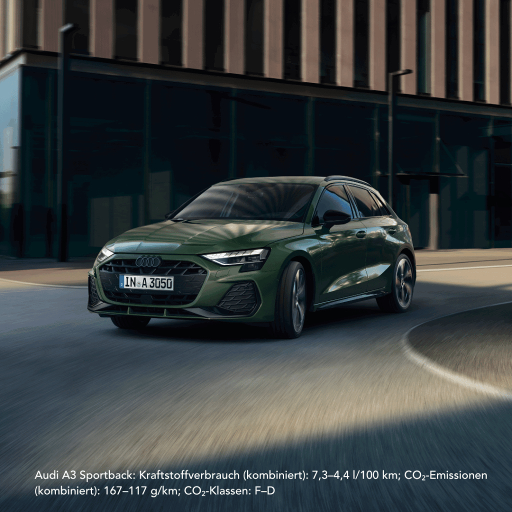 Audi A3 Sportback fahrend