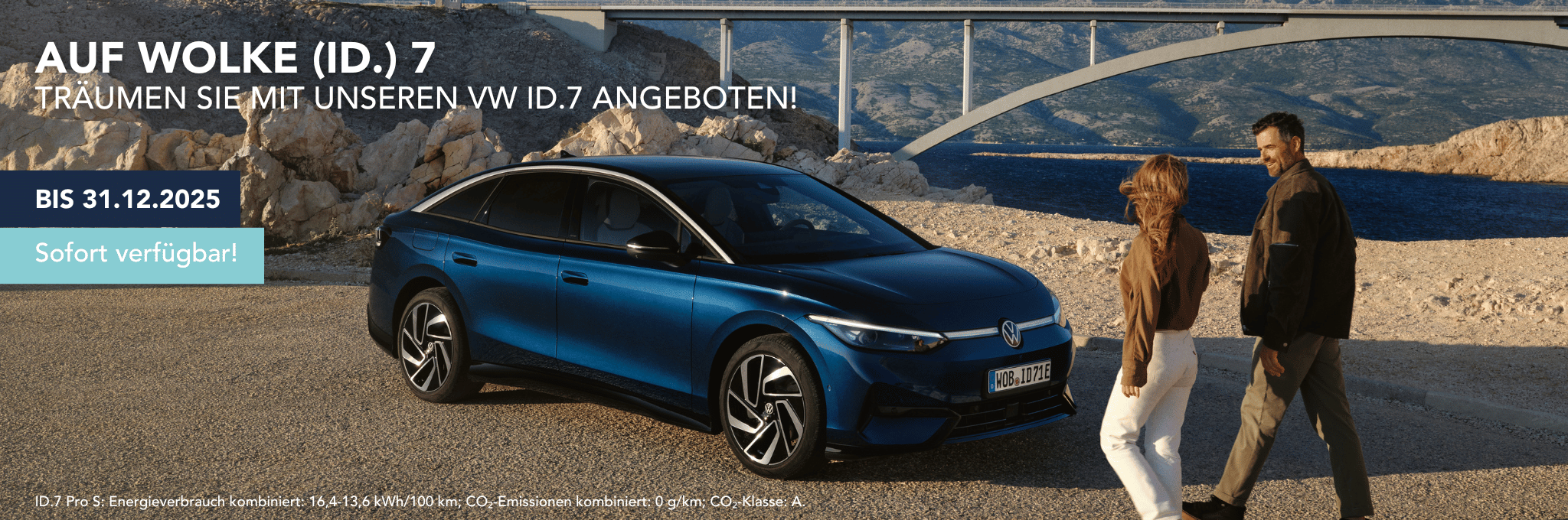 VW ID.7 mit zwei Personen