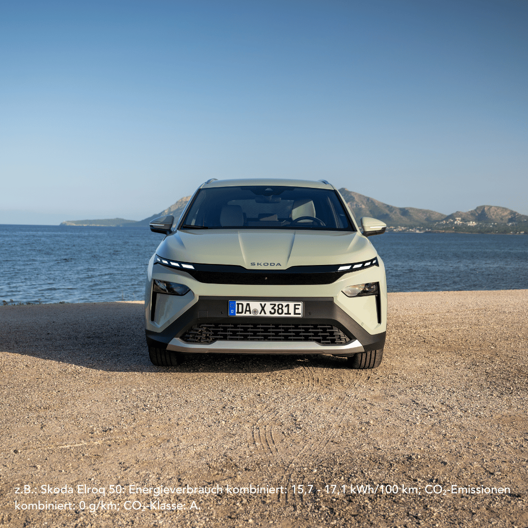 Skoda Elroq an Küste