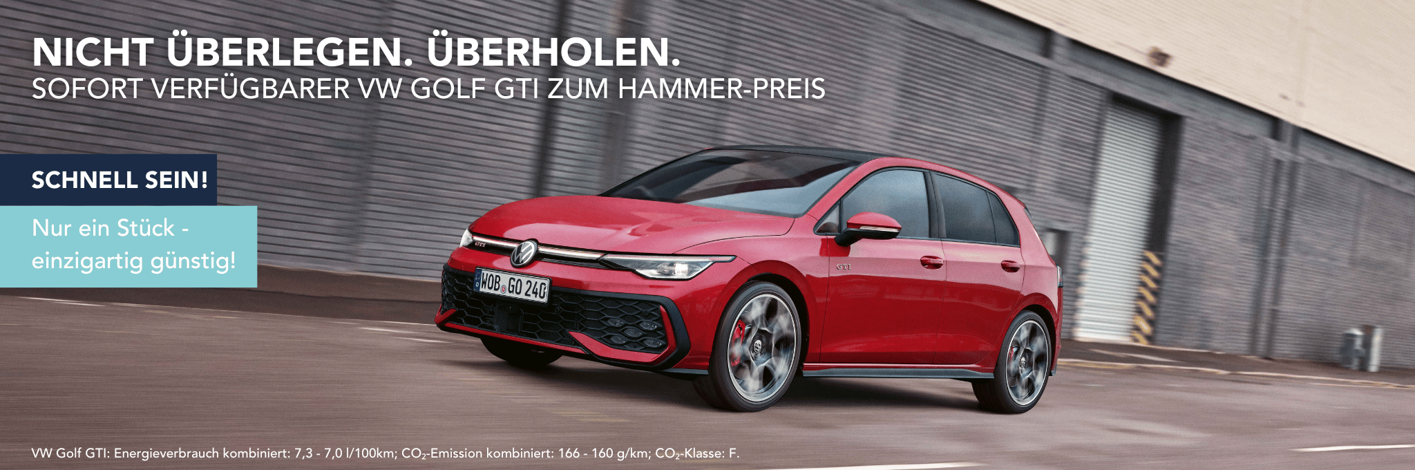 Golf GTI rot fahrend