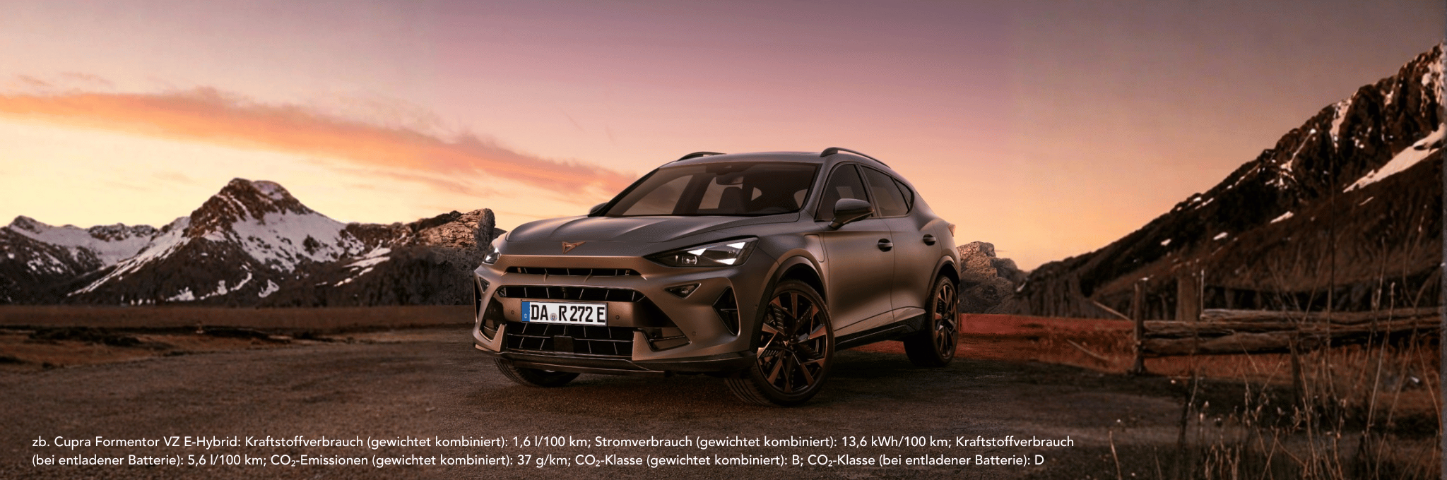 Cupra Formentor in Berglandschaft